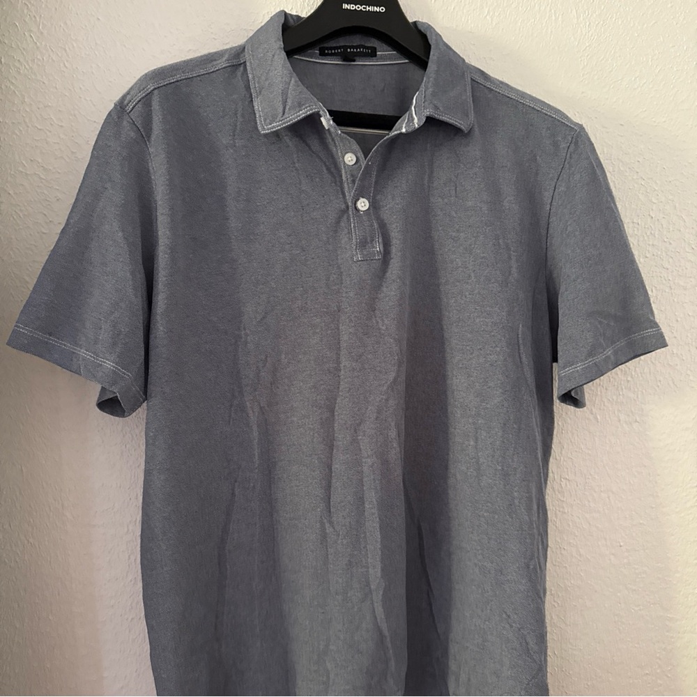 Robert Barakett Gray Polo Shirt Premium Comfort
